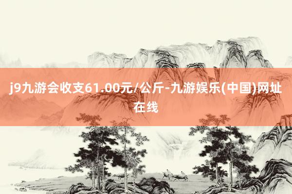 j9九游会收支61.00元/公斤-九游娱乐(中国)网址在线