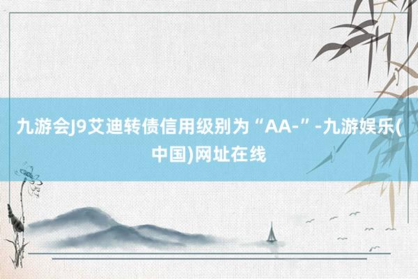 九游会J9艾迪转债信用级别为“AA-”-九游娱乐(中国)网址在线