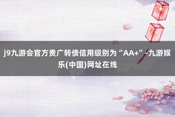 j9九游会官方贵广转债信用级别为“AA+”-九游娱乐(中国)网址在线